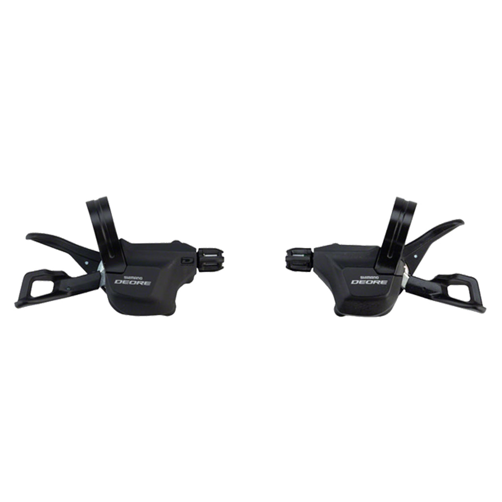 Shimano Deore M6000 2/3 x 10-Speed Clamp-Band Shift Lever Set, Black