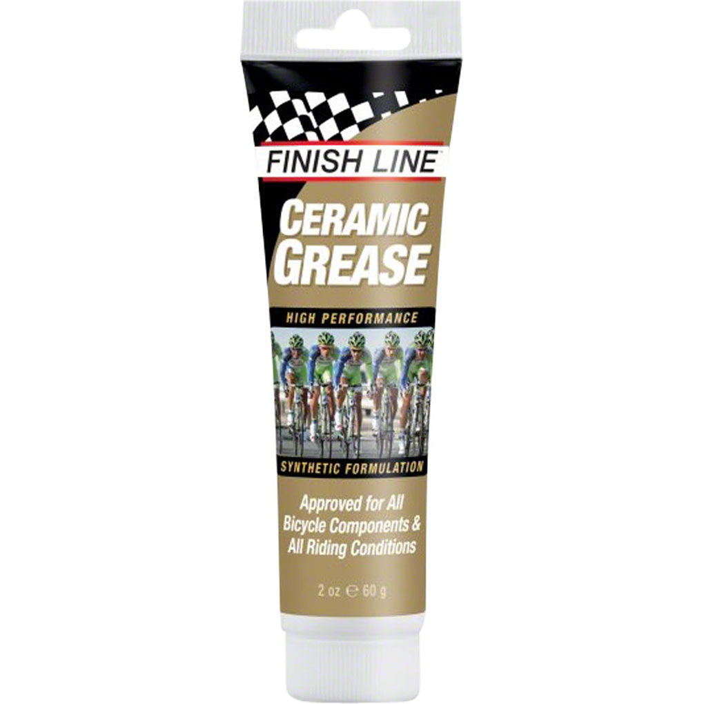 Finish Line Ceramic Grease 2 oz Tube Clear Non-staining Lubricant Teflon Oil