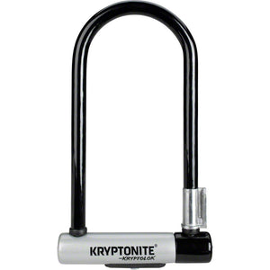 Kryptonite KryptoLok U-Lock 4 x 9" Black w/ Bracket Anti-Rattle Bumpers