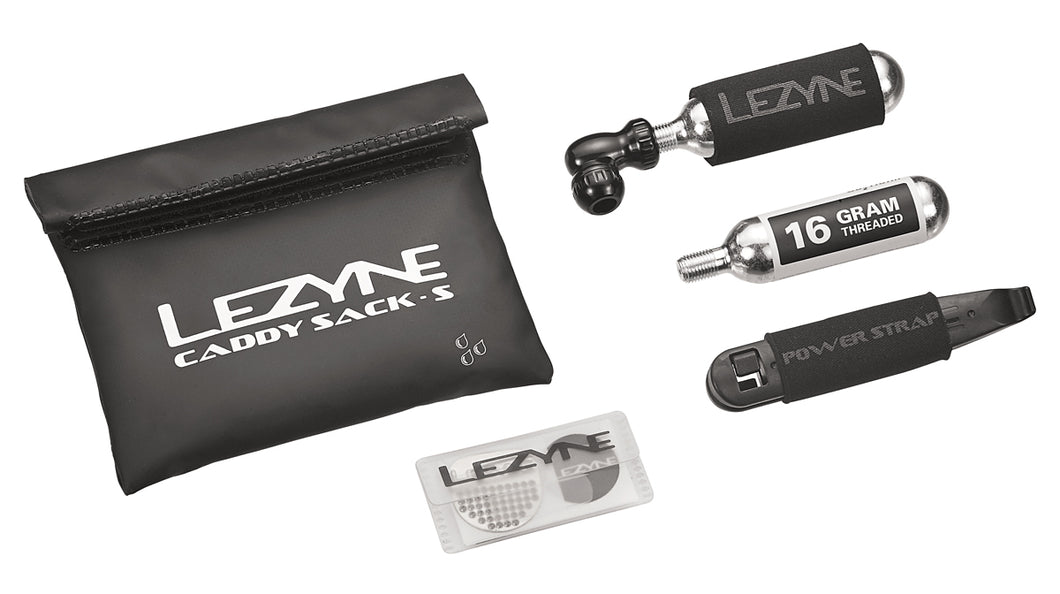 Lezyne Caddy Sack Pouch with C02 Tire Repair Caddy Kit